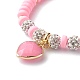 Handmade Polymer Clay Beads Stretch Bracelets(BJEW-JB06552)-4