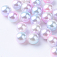 Rainbow Acrylic Imitation Pearl Beads(OACR-R065-8mm-02)-1