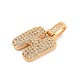 Brass Micro Pave Clear Cubic Zirconia Pendants(KK-B099-01G-H)-2