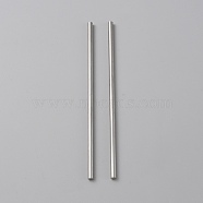 304 Stainless Steel Rods, Solid, for Crochet Blocking Board, Stainless Steel Color, 100x3mm(STAS-WH0033-36A)