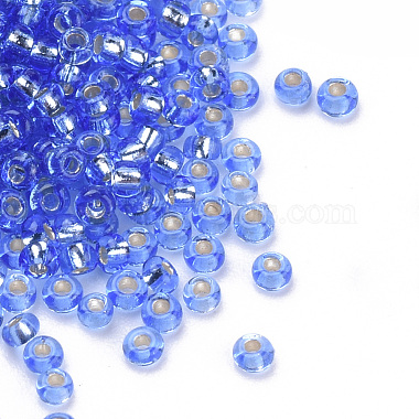 Silver Lined Glass Seed Beads(SEED-Q025-1.5mm-C08)-2
