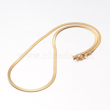304 Edelstahl Schlangenkette Halsketten(NJEW-F195-01B-G)-2
