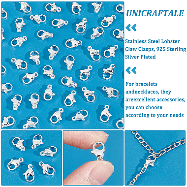 50Pcs 304 Stainless Steel Lobster Claw Clasps(STAS-UN0050-09)-5