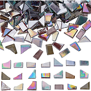 600G Irregular Glass Cabochons, Mosaic Pieces, Mosaic Tiles for Arts DIY Crafts, Mixed Shapes, Mixed Color, 5~15x5~15x4mm(DIY-BC0005-93)