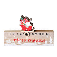 Wooden Gnome Doll Display Decoration, Christmas Ornaments, for Party Gift Home Decoration, Bisque, 60x85~200x20~32mm(XMAS-PW0001-084A)