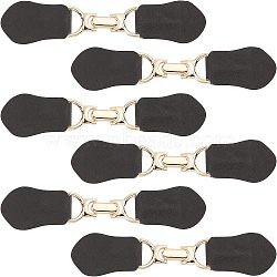 Fingerinspire 6 Sets Imitation Leather Toggle Buckle, with Alloy Findings, for Bag Sweater Jacket Coat, DIY Sewing Accessories Crafts, Light Gold, 16x3.5x1cm(AJEW-FG0001-56)