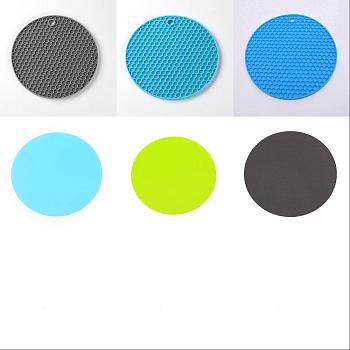 BENECREAT 9Pcs Rubber & Silicone Non-silp Mat, for Hot Dishes Heat Resistant Heat Insulation Pad Kitchen Tool, Mixed Color, 130~180x6~7, 9pcs/bag