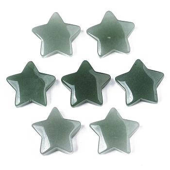Natural Green Aventurine Star Shaped Worry Stones, Pocket Stone for Witchcraft Meditation Balancing, 30x31x10mm