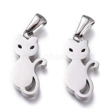 Stainless Steel Color Cat 304 Stainless Steel Pendants