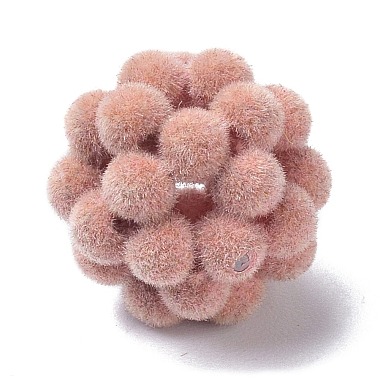 Light Coral Round Resin Beads