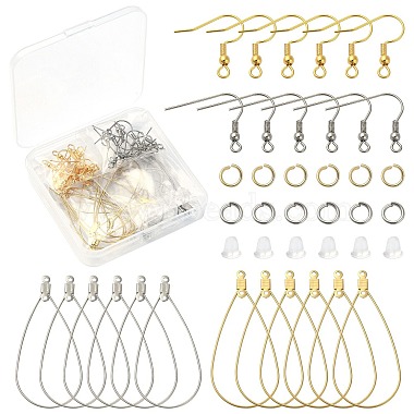 kit de fabrication de boucles d'oreilles en fil de fer bricolage(STAS-CJ0002-39)-5