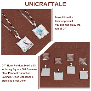 Kit de fabrication de pendentif vierge unicraftale diy(DIY-UN0004-93)-5