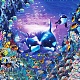 Наборы алмазной живописи на тему морских животных «сделай сам»(DIAM-PW0004-093D)-1