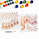 MAYJOYDIY US 1 Set PET Hollow Out Drawing Painting Stencils(DIY-MA0002-14A)-1