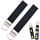 2Pcs Felt Badge Holders Keychain Clasps(FIND-CP0004-06B)-1