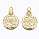 Brass Micro Pave Cubic Zirconia Pendants(ZIRC-N039-148A-NF)-1