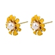 Brass Enamel Stud Earrings(KK-CBA8324-27G-02)-4