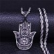 304 Stainless Steel Enamel Necklaces(NJEW-Q338-02P)-1