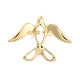 Brass Bird Open Cuff Ring for Women(RJEW-C102-05G)-2