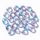 Transparent Spray Painted Glass Beads(GLAA-T016-29H)-1