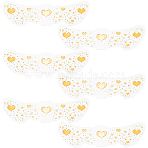 10Pcs Transfer Sticker Proof Removable Temporary Tattoos Stickers, Face Art Paper Stickers, Heart, 4.45x15.1x0.03cm(DIY-SP0003-65A-06)