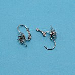 304 Stainless Steel Leverback Earring Cabochon Setting Findings, Stainless Steel Color, Tray: 4.2mm, 21x10.5x13mm, Pin: 0.7mm, Hole: 1.5mm(STAS-WH0027-15C)