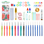 Sewing Tool Sets, including Needle Threaders, Brass Thimble, Tape Measure, Head Pins and Safety Pin, Mixed Color, 380x170mm(PW-WG93312-01)