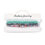 Bohemian Glass Beaded Stretch Bracelet Sets, Stackable Bracelets for Women(QN1212-1)