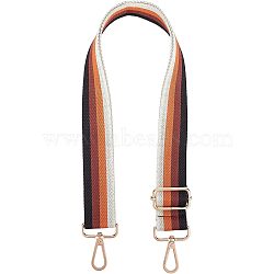 Canvas Bag Straps, with Alloy Swivel Clasps, Bag Replacement Accessories, Black, 71cm(FIND-WH0065-24D-01)