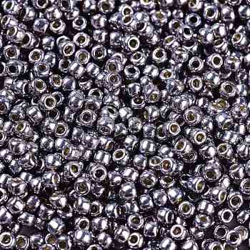 TOHO Round Seed Beads, Japanese Seed Beads, (PF568) PermaFinish Light Amethyst Metallic, 11/0, 2.2mm, Hole: 0.8mm, about 5555pcs/50g