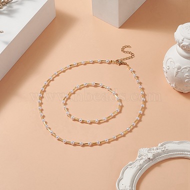 браслеты из бисера и комплекты ожерелий из бисера для женщин(SJEW-JS01275-01)-7