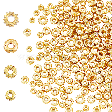 200Pcs 4 Styles Brass Spacer Beads(KK-HY0001-08)-1