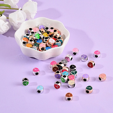 60 pièces 2 style uv placage perles européennes acryliques(OACR-SZ0001-20)-5
