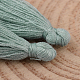 Хлопковая нить кисточкой украшения кулон(NWIR-P001-03-75)-2