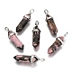 Natural Rhodonite Double Terminated Pointed Pendants(G-F295-05D)-3