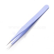 Tarnish Resistant Stainless Steel Beading Tweezers, Lilac, 13.5x1cm(TOOL-F006-22A)