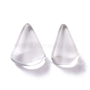 Natural Quartz Crystal Beads, No Hole/Undrilled, for Wire Wrapped Pendant Making, Triangle, 19.5x13x9mm(G-M379-13)