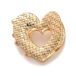 Alloy Claw Hair Clips, Hair Accessories for Women Girls, Golden/Platinum, Heart, 37.5x36.5x27.5mm(AJEW-A061-08C-G)