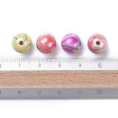 AB Color Wave Printed Acrylic Beads(X-MACR-Q151A-M)-6