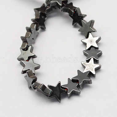 8mm Black Star Non-magnetic Hematite Beads
