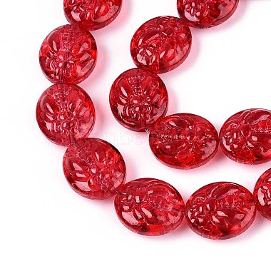 Baking Paint Transparent Glass Beads Strands(DGLA-N017-04A)-3