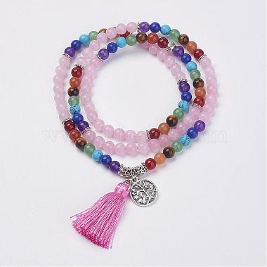 Natural Gemstone Beads Necklaces(NJEW-F147-B07)-3