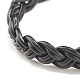 Cowhide Leather Braided Cord Bracelets for Men Women(BJEW-JB07887-01)-4
