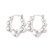 304 Stainless Steel Heart Chunky Hoop Earrings for Women(EJEW-I267-09P)-1