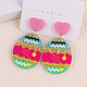 Easter Acrylic Dangle Stud Earrings(FS-WG2A187-01)-1