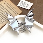 Alloy Claw Hair Clips, Bat, Platinum, 101x83mm(PW-WGE9E77-01)