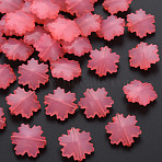 Imitation Jelly Acrylic Beads, Faceted, Snowflake, Salmon, 15x14x6mm, Hole: 1.6mm, about 970pcs/500g(MACR-S373-92-E03)