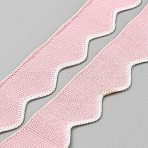 Polyester Ribbons, for Garment Accessories, Misty Rose, 1-1/2~1-5/8 inch(37~40mm), about 0.66~0.68 Yard(0.6~0.62m)/pc(OCOR-WH20009-19A)