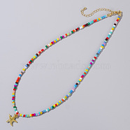 Colorful Seashell Beaded Necklaces for Women(ZN3329-2)
