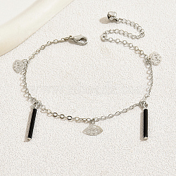 Fashionable Casual Brass Evil Eye Charms Tassel Anklet for Women(MG6540)